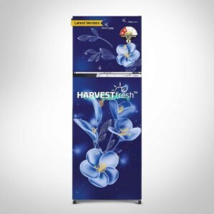 Voltas Beko 268 L, 2 Star, Frost Free Double Door Refrigerator (RFF315D/WPV300RMBD, Moonlight Blue)