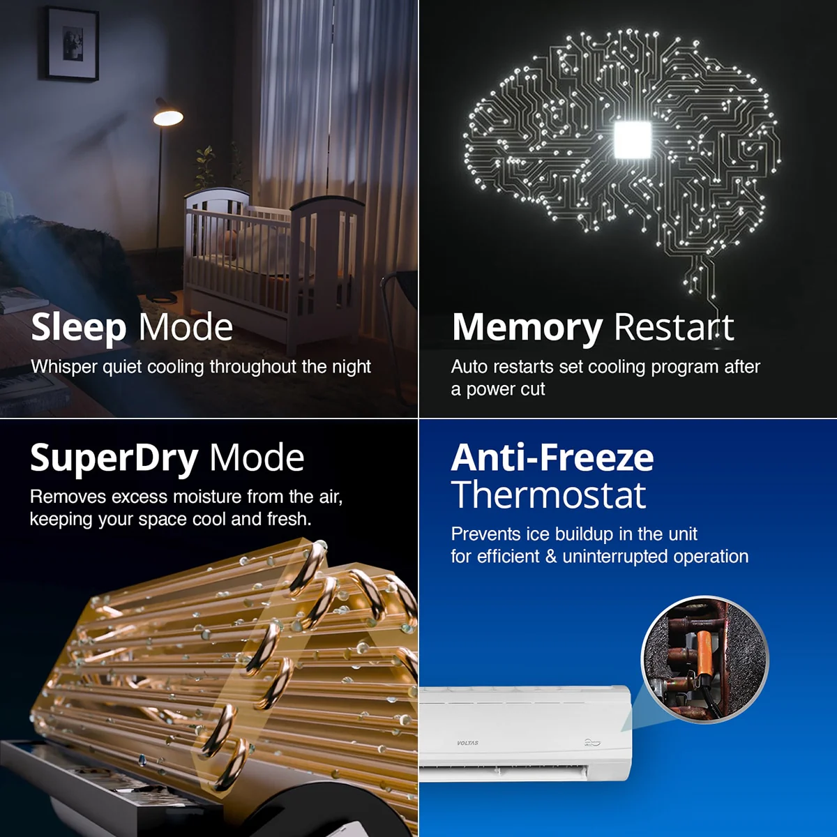 Voltas Adjustable Inverter Split AC, 2 Ton, 5 star - 245V Vectra Plus - Image 9