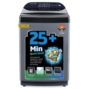 9 Kg, 5-Star, Fully Automatic Top Load Washing Machine (WTL9006UEA / OBS1060, Grey)