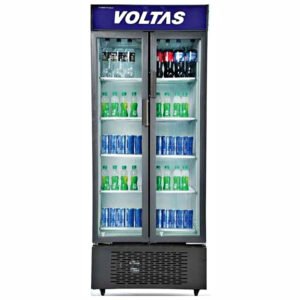 Voltas 550 VC GT Double Door Visi Cooler 550L Commercial Glass Door Refrigerator
