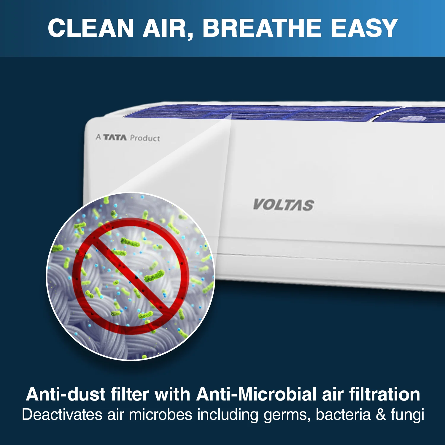 Voltas SmartAir Inverter AC, 1.5 Ton, 5 star - 185V Vertis Emerald - Image 5