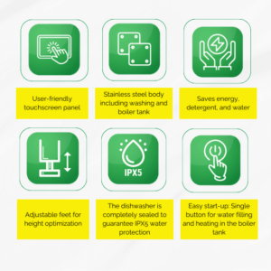 Dishwasher WBM-1080-T HOOD TYPE - Image 3