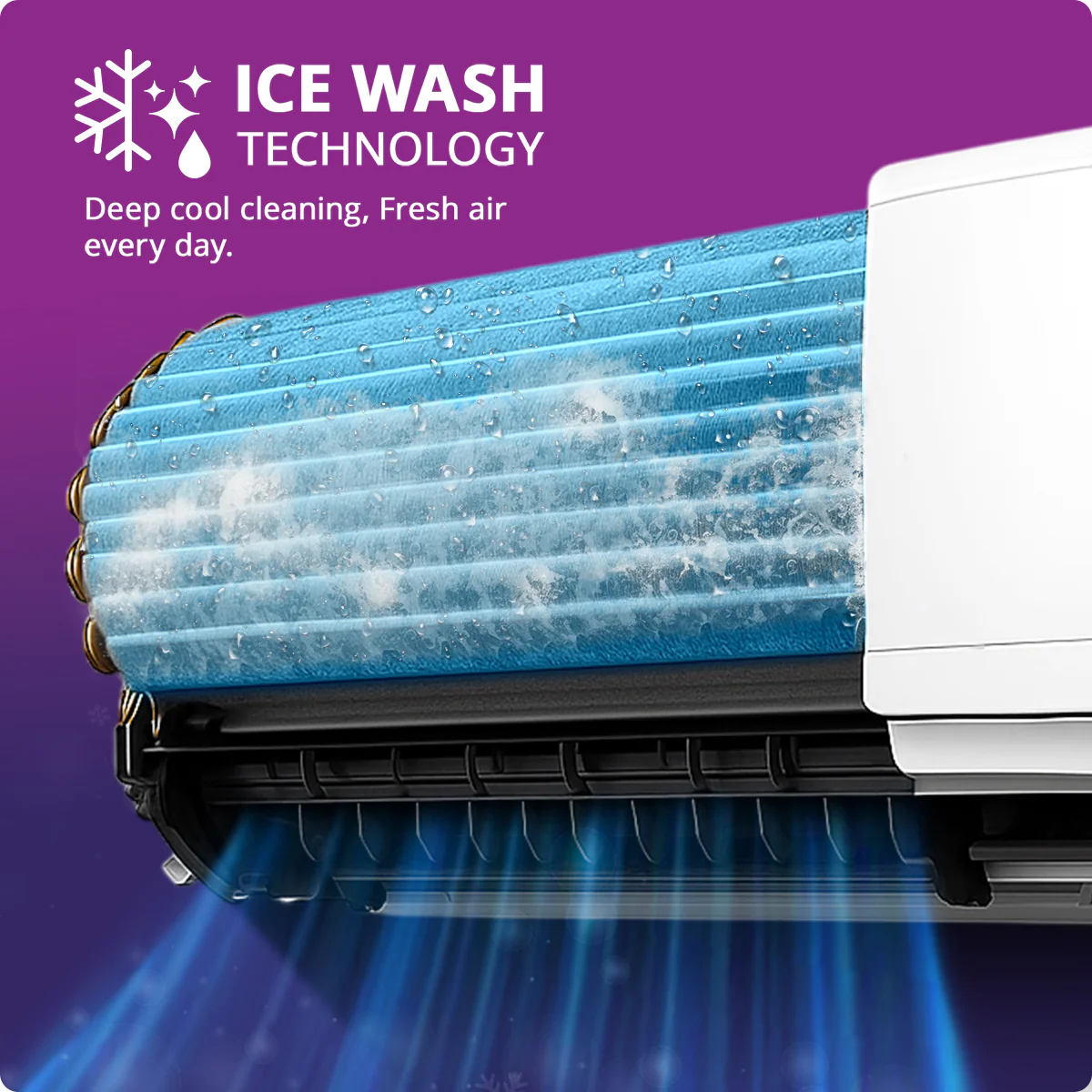 Voltas Split Air Conditioner, 1 Ton, 5 star - 125INV Vertis AI Zest Gold - Image 12