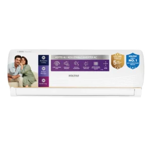 Voltas Split Air Conditioner, 1 Ton, 3 Star - 123INV Vertis AI Zest Gold
