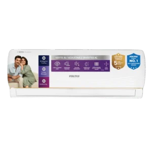 Voltas Split Air Conditioner, 1 Ton, 5 star - 125INV Vertis AI Zest Gold